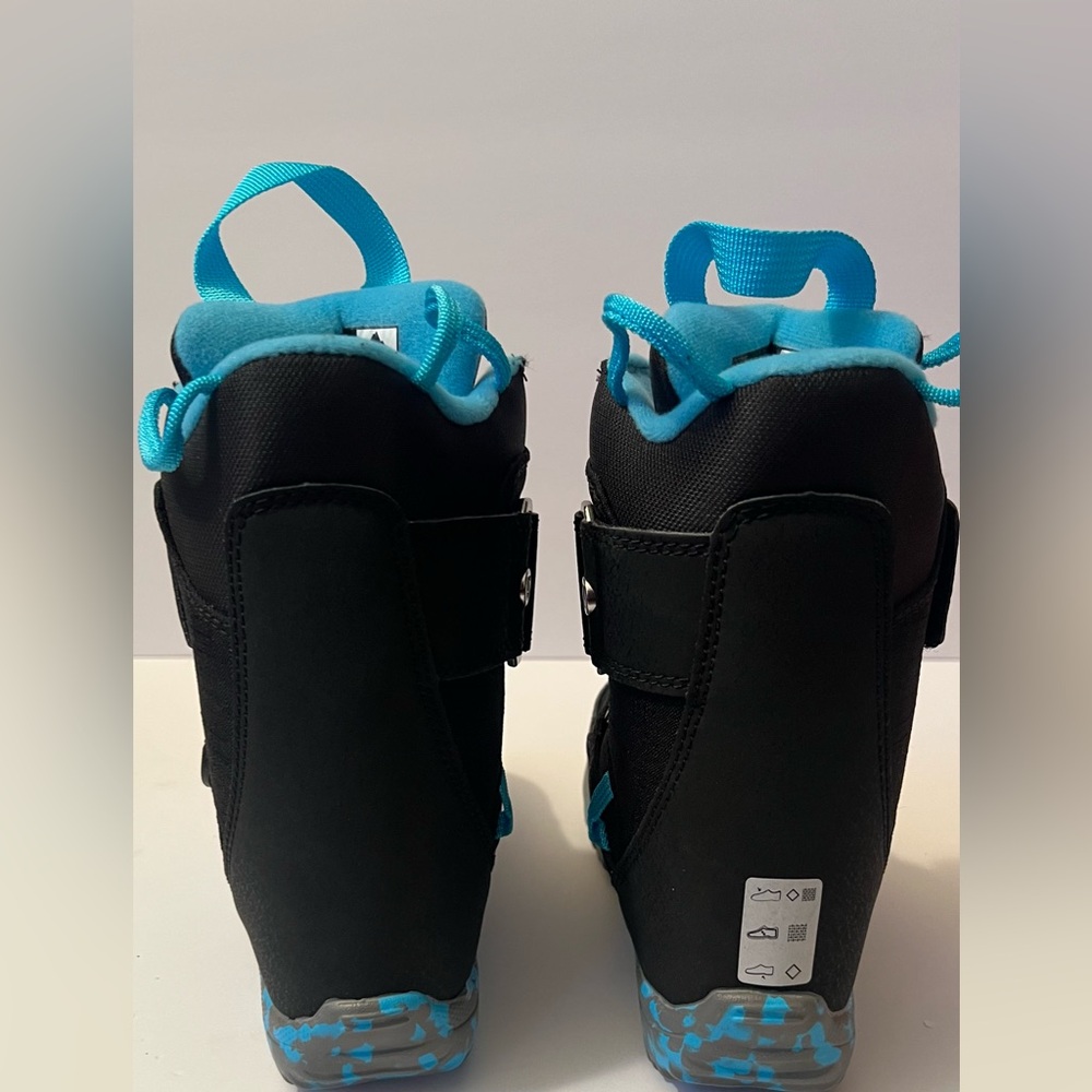 Burton Mini-Grom Kids Snowboard Boots in Black/Blue/Gray, Size 12C - Picture 5 of 13
